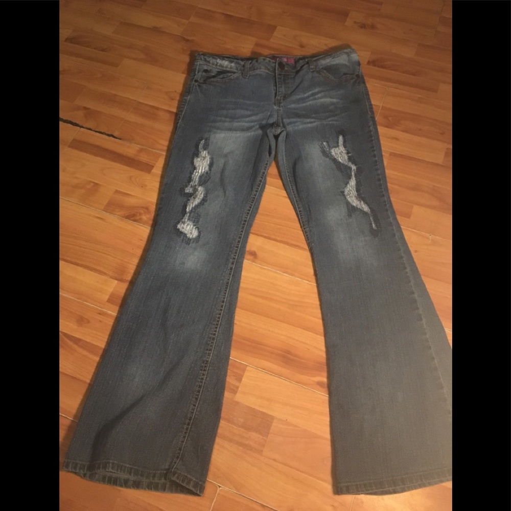 Glo Jeans Flame Mid Rise Flare  Size 11 Jr